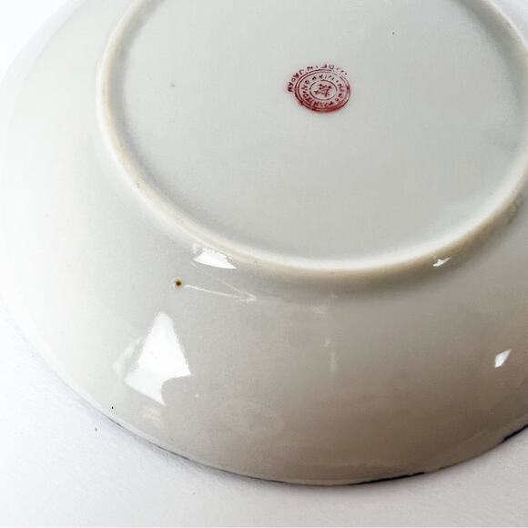 Vintage Chikaramachi Lavender & Peach Bird Floral Hand Painted Teacup Saucer Set - Picture 9 of 15